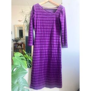 Vintage 80s Soft Terry Cloth Dress